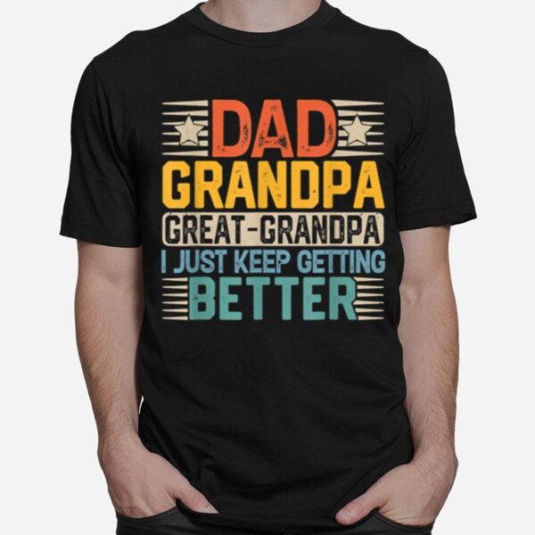 Fathers Day Gift From Grandkids Dad Grandpa Great Grandpa T B09Zqb65F7 T-Shirt