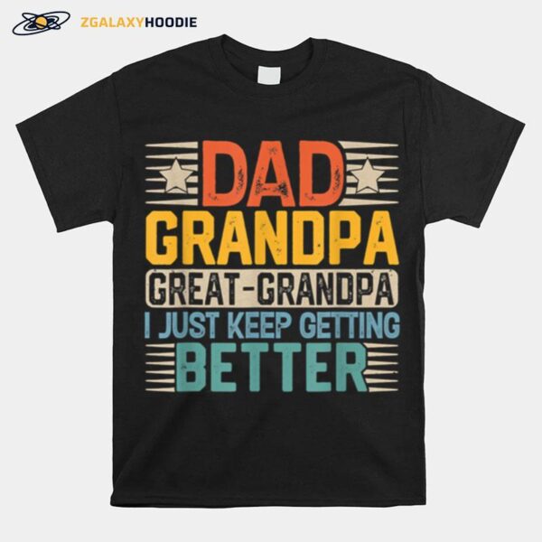 Fathers Day Gift From Grandkids Dad Grandpa Great Grandpa T B09Zqb65F7 T-Shirt