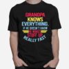 Fathers Day Grandpa Knows Everything T-Shirt