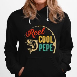 Fathers Day Vintage Fishing Reel Cool Pepe Tee Hoodie