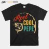 Fathers Day Vintage Fishing Reel Cool Pepe Tee T-Shirt