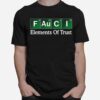 Fauci Elements Of Trust Dr Fauci Trust Science Not Morons T-Shirt