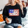 Fauci Lied American Flag Sweater