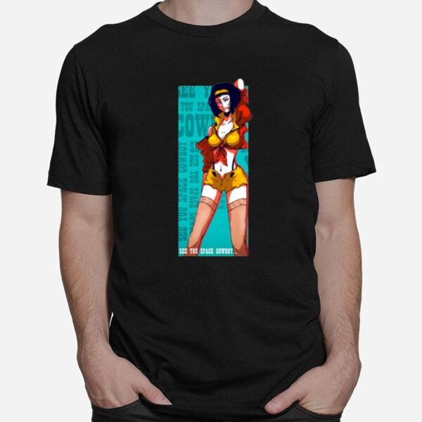 Faye Valentine Graphic Cowboy Bebop Colored T-Shirt