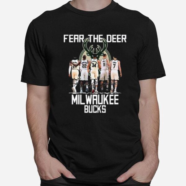 Fear The Deer Milwaukee Bucks Players 2022 T-Shirt