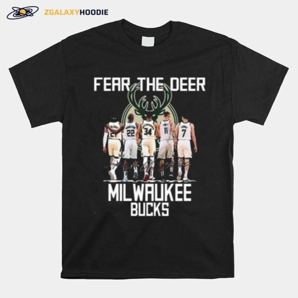 Fear The Deer Milwaukee Bucks Players 2022 T-Shirt