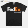 Fedex Ground Logo White Orange T-Shirt