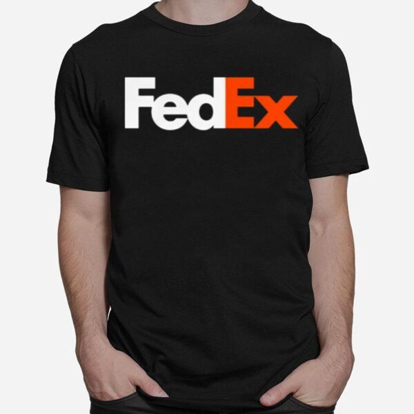 Fedex Logo White Orange T-Shirt