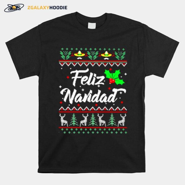 Feliz Navidad Ugly Merry Christmas T-Shirt