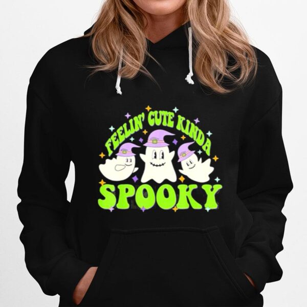 Fellin Cute Kinda Spooky Season Witch Boo Crew Halloween Hoodie