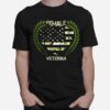 Female Veteran American Flag T-Shirt