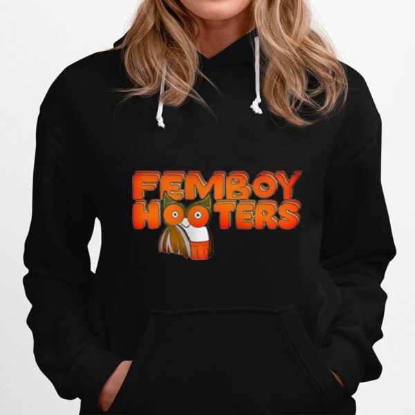 Femboy Hooters Owl Boobs Bird Logo America Usa Hoodie