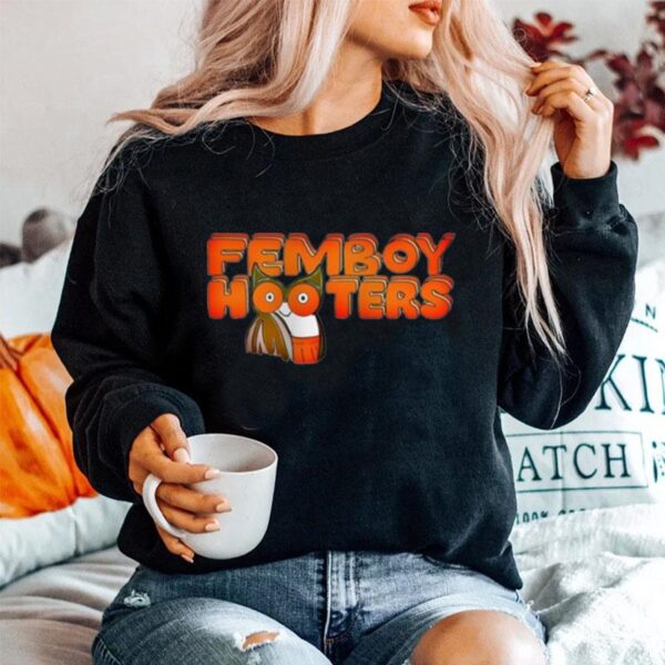 Femboy Hooters Owl Boobs Bird Logo America Usa Sweater