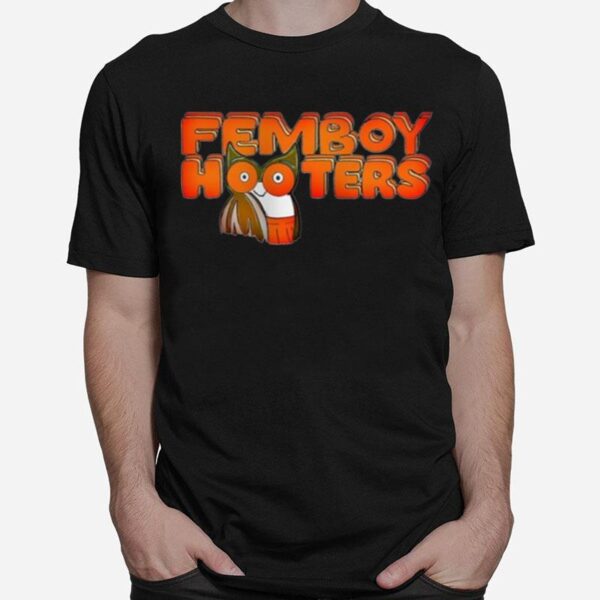 Femboy Hooters Owl Boobs Bird Logo America Usa T-Shirt