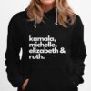 Feminist Political Icon Kamala Michelle Rbg Elizabeth Hoodie