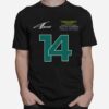 Fernando Alonso 14 Aston Martin F1 2023 Formula 1 T-Shirt