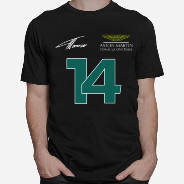 Fernando Alonso 14 Aston Martin F1 2023 Formula 1 T-Shirt