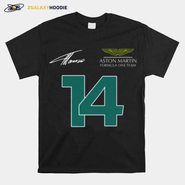 Fernando Alonso 14 Aston Martin F1 2023 Formula 1 T-Shirt