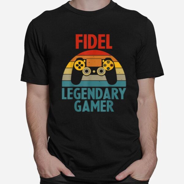 Fidel Name Personalized Gaming Geek Birthday T-Shirt