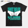 Fight Believe Hope Survive Ovarian Cancer Warrior T-Shirt