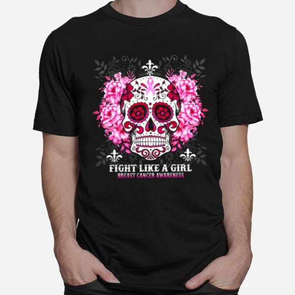 Fight Like A Girl Breast Cancer Awareness T-Shirt