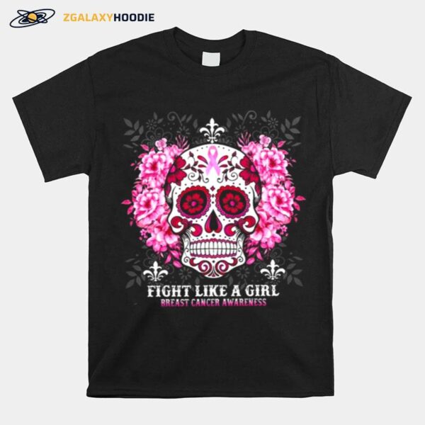 Fight Like A Girl Breast Cancer Awareness T-Shirt