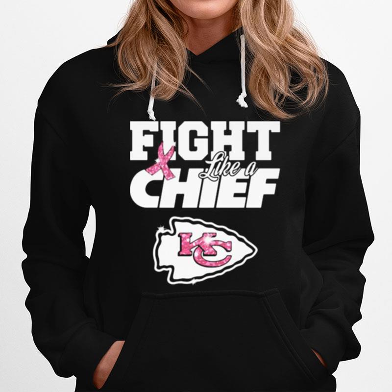 Fight Like A Kansas City Chiefs Breast Cancer Awareness Hoodie