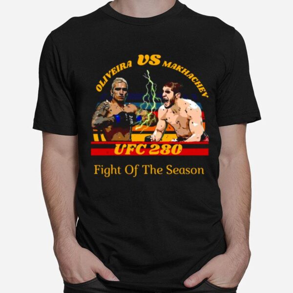 Fight Of The Season Charles Oliveira Vs Islam Makhachev T-Shirt