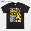 Fighting Bone Cancer Going Through Chemo And Still This Sexy Yellow Ribbon T-Shirt