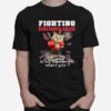 Fighting Cat Substance Abuse Awareness T-Shirt