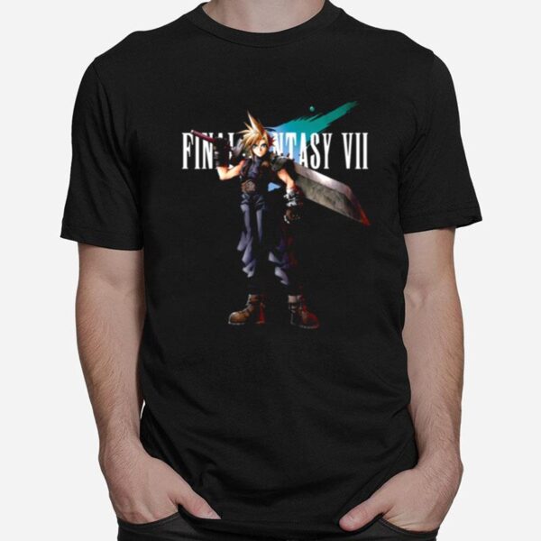 Final Fantasy 7 Main Character Cloud Strife Black Series T-Shirt