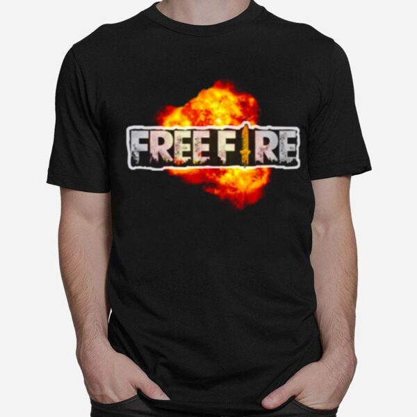 Fire Logo Graphic Garena Free Fire T-Shirt