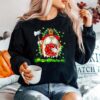 Firefighter Gnome Patricks Day Shamrock Sweater