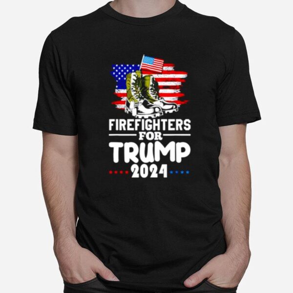 Firefighters For Trump 2024 T-Shirt