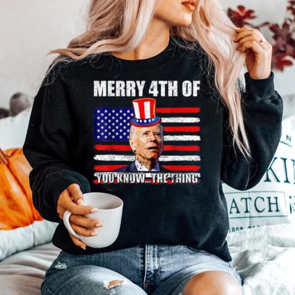 Fireworks Merica Biden Uh Merry 4Th Of July You Know The T B0B51Dyhjy Sweater