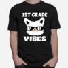 First Day School 1St Grade Vibes Llama Alpaca First Grade T-Shirt