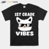 First Day School 1St Grade Vibes Llama Alpaca First Grade T-Shirt