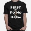 First Do No Harm Staff Of Asclepius Medicine Symbol Raglan Baseball T-Shirt