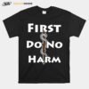 First Do No Harm Staff Of Asclepius Medicine Symbol Raglan Baseball T-Shirt