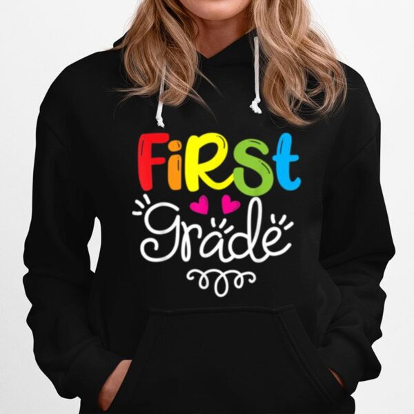 First Grade Girls Boys Teacher Team 1St Grade Squad Hoodie