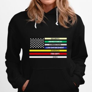 First Responder American Flag Hoodie