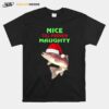 Fish Nice Till Proven Naughty Pullover Christmas T-Shirt