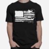 Fishing And Hunting American Flag T-Shirt