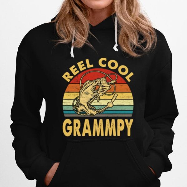 Fishing Reel Cool Grandpa Vintage Hoodie