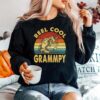 Fishing Reel Cool Grandpa Vintage Sweater