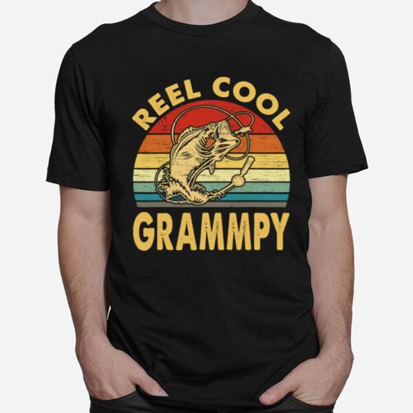 Fishing Reel Cool Grandpa Vintage T-Shirt