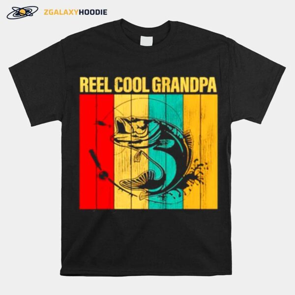 Fishing Reel Cool Grandpa T-Shirt