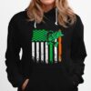 Fishing St Patricks Day Irish American Flag Hoodie