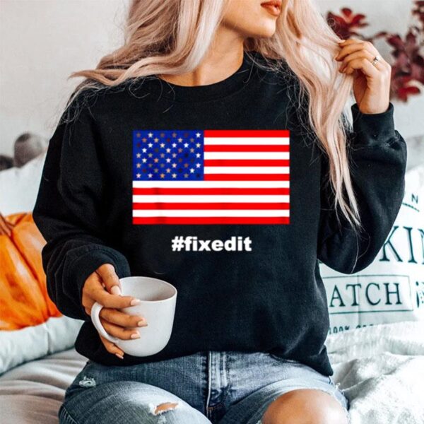 Fixedit Juneteenth Reparation American Diversity Flag Zip Sweater