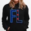 Fl Florida Her State Outline Abbreviation Hoodie